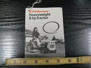 Folleto de etiquetas de venta de tractor Gilson Heavyweight 8 hp 73? - Imagen 1 de 3