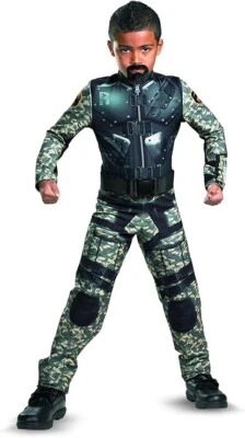 2 piezas Disfraz Bloqueo de Carretera Pibra GI Joe Represalia Halloween Disfraz Niño L 12-14 Foto 1 de 2