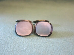 Paar Manschettenknöpfe 800 Silber Perlmutt 10,39g Herren silver cufflinks 1837 - Bild 1 von 10