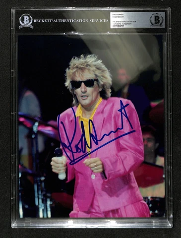 Rod Stewart Music Legend Signed In-Person 8x10 Photo BAS (Grad Collection) Cover