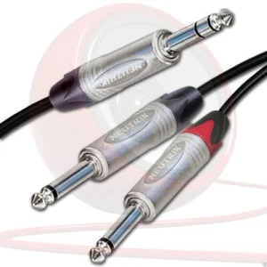 Neutrik Stereo Jack to 2 x Neutrik Mono Jacks, Sommer ONYX 2025 Black Cable - Picture 1 of 3