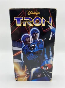 Disney's Tron VHS Video Tape 1982 Jeff Bridges Steven Lisberger Slip Case - Picture 1 of 8