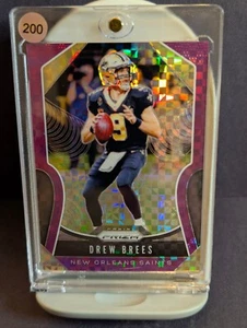 2019 Panini Prizm Purple Power Prizm 49/49 Drew Brees - Picture 1 of 4