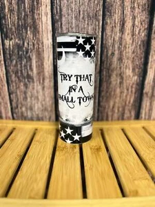 New! Insulated WESTERN PRINT 20 oz. TUMBLER Drinking cup in 8 COUNTRY DESIGNS - Picture 1 of 14