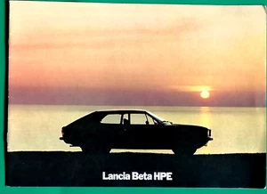 Lancia Beta HPE 1600 2000 1977 folleto de ventas de gran formato - varios idiomas - Imagen 1 de 9