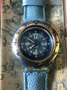 Reloj de pulsera SWATCH Scuba LUNAIRE (SDK113) - NUEVO/REEDICIÓN-Azul/plata-generación cuero-L@@K - Imagen 1 de 4
