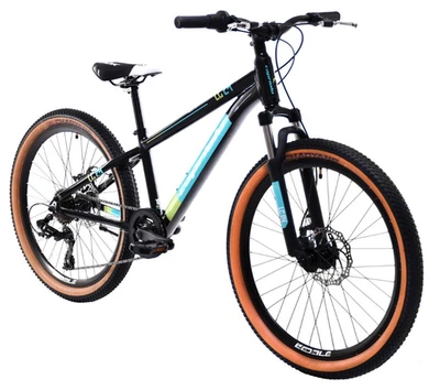 breluxx® 24 Zoll ALU Mountainbike Capriolo LC240 2D FS, Shimano 7G - black blue - Bild 1 von 4