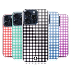 HEAD CASE DESIGNS GINGHAM-PATTERNS HARD BACK CASE FOR APPLE iPHONE PHONES - Picture 1 of 13
