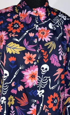 Top Para Mujer Floral Boho Artístico Gótico Capricho Manga Larga Multicolor Talla L Foto 1 de 4