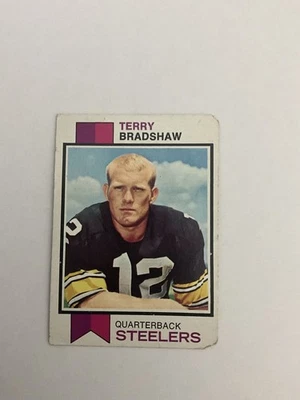 Tarjeta de fútbol americano 1973 Topps #15 Terry Bradshaw Pittsburgh Steelers - pobre Foto 1 de 2