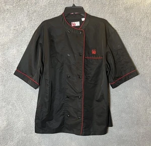 Abrigo de Chef Chick Fil A Adulto Grande Negro Rojo Oobe Equipo Estilo Uniforme Chaqueta - Imagen 1 de 6