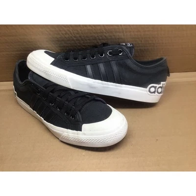 Adidas Originals Nizza Low Skate Shoes Core Black Men's 10 Canvas EF5713 - Image 1 of 4