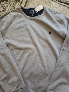 IZOD Essential Felpa Girocollo Morbida Uomo Taglia XXL Grigio Chiaro - Foto 1 di 5