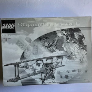 LEGO Sopwith Camel Airplane Plane Building Toy 3451 Black White Box 577 Pcs 2001 - Picture 1 of 4