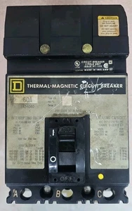 Square D FA34060 60Amp, 3Pole I line Breaker Chipped See pics - Picture 1 of 4