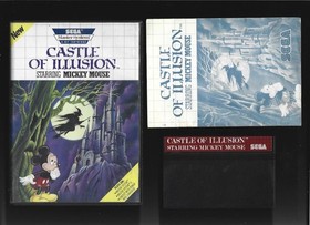 Sega Master System CASTLE OF ILLUSION w/Cartridge, Instructions & Box (CIB) NTSC