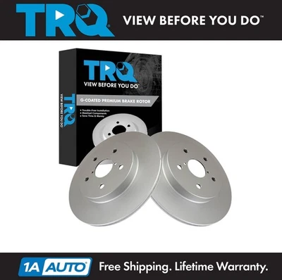 TRQ Rear Brake Rotors Set For 2015-2021 Subaru Legacy Outback 2016-2022 WRX - Изображение 1 из 4