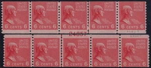 846 - 6c Miscut Error / EFO "Prexie Series" Coil L/P Matched Set W/Pl#24857 MLH - Picture 1 of 1