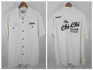 Lucky Brand Vtg 90s Y2K Bowling Shirt "Guido" Gabardine Rayon Strip Club 40s 50s - Picture 1 of 9