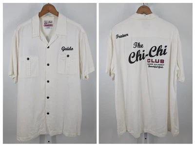 Lucky Brand Vtg 90s Y2K Bowling Shirt "Guido" Gabardine Rayon Strip Club 40s 50s - Image 1 of 4