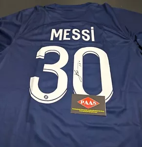 Lionel Messi Paris Saint-Germain Autographed Signed Jersey Size XL with COA - Picture 1 of 4
