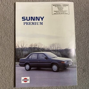 NISSAN SUNNY PREMIUM SALES BROCHURE May 1989 Nissan UK issue - Picture 1 of 3