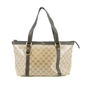 EBAY LIVE Gucci GG Crystal Monogram Abbey Zippered Tote Bag #4690 - Picture 1 of 8
