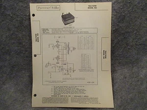 Sams Photofact Folder #24 From Set #53 Tele-Tone Model 183 Phono Record Player - Picture 1 of 1