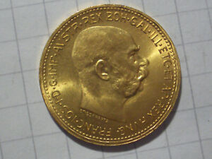 20 Kronen / 20 Corona Goldmünze Kaiser Franz Joseph 1915 Österreich, Erhaltung!