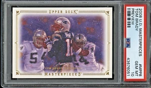 2008 Upper Deck Masterpieces Preview #MPP8 Tom Brady - PSA 10 (Tuck Rule) - Picture 1 of 2