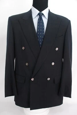 Blazer Ermenegildo Zegna Italia Doble Pecho Madreperla Botón 40L Foto 1 de 4