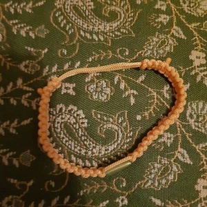 Thai Buddhist Wristband Handmade Karma Bracelet Lucky ~ Yellow - Picture 1 of 1