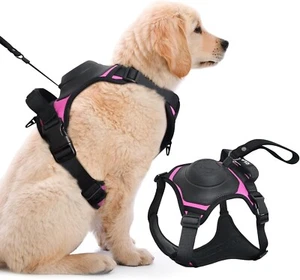 2 in 1 No Pull Dog Harness with Retractable Leash, No Pull Dog Harness & Retract - Picture 1 of 5
