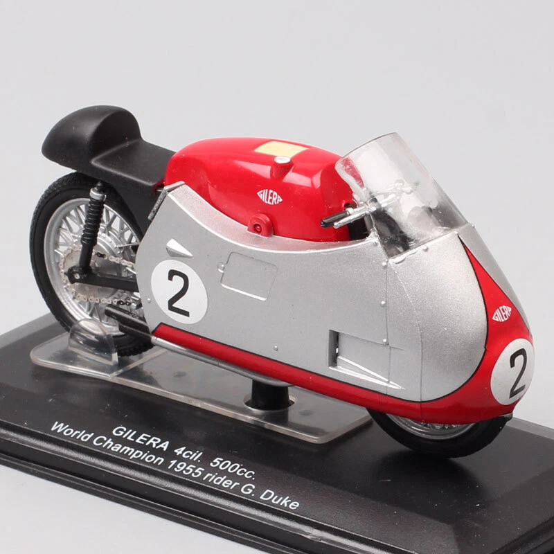 1/22 Gilera 4cil 500cc 1955 Rider #2 Geoff Duke motorcycle Diecast Toy model - Image 1 of 4
