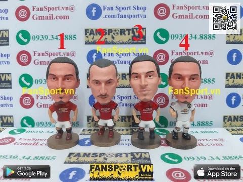Set 4x Zlatan Ibrahimovic Manchester United kodoto socerwe repaint prostars Cover