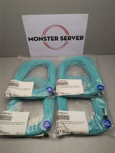 30 Meter OM3 LC-LC 10Gbps Riser Fiber Patch Cable (LOT OF 4) *NEW* FCP3828-30-0 - Picture 1 of 3