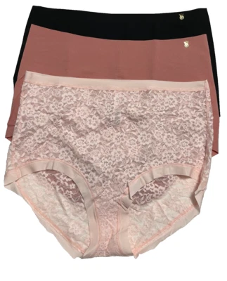 Calcinha Victoria Secret No Show perna alta feminina 2XL básica sólida 3 pares - Imagem 1 de 3