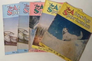 Vintage The Alaska Sportsman Magazine 1950 & 1948 Lot of 5 - Picture 1 of 4
