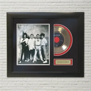 Queen 24k Gold Record Radio Gaga With reproduction signatures!! Museum Glass... - Picture 1 of 6