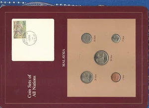 Coin Sets of All Nations Malaysia 1979-1984 UNC 1, 50 Sen 1984 10 Sen 1979 - Picture 1 of 5