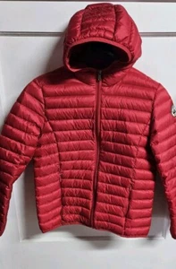 Just Over The Top JOTT Boys light hooded down jacket Red Hugo Size 12/14 EUC - Picture 1 of 11