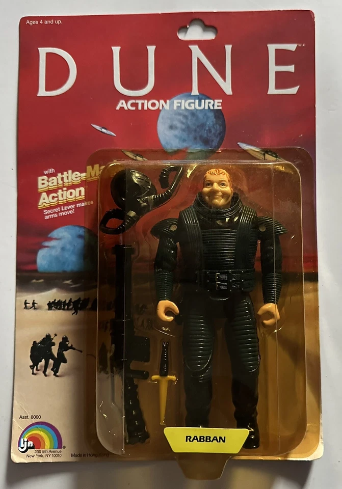 MOC 1984 LJN Matchbox Dune Baron Harkonnen Figure Battle Matic Action