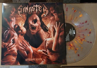 SINISTER ‎– Afterburner (Red/Orange/Clear Splatter Vinyl) Ltd. 500 - Image 1 of 4