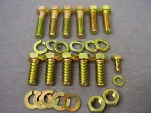 Ford Kent Crossflow H/T ZINC & COLOUR Plated Bellhousing/Starter Motor Bolts(12) - Picture 1 of 4