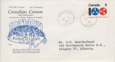CANADA #542 6¢ CENSUS CENTENARY ON COLE CACHET FIRST DAY COVER - D