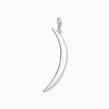 Thomas Sabo Crescent Moon Charm Pendant in Sterling Silver or Yellow Gold Finish