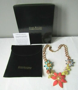 Joan Rivers Limited Edition Garden Party Enamel 17 1/2" Bib Necklace - Picture 1 of 6