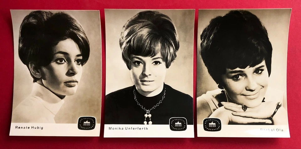 3 x DDR Schauspieler Foto AK Dt. Fernsehfunk 1969 Renate Hubig, Ols ( 87242 - Bild 1 von 2