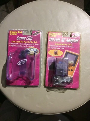 New Game Clip & AC Power Adaptor for Nintendo Game Boy Color - Image 1 of 4