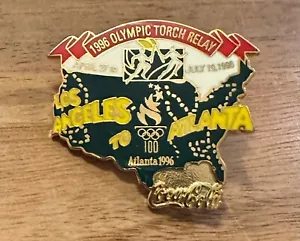 Atlanta 1996 Coca-Cola Los Angeles to Atlanta Olympic Torch Relay Olympic Pin - Picture 1 of 1